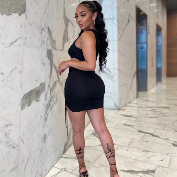 OFFERS WELCOME! BRAND NEW Black Cutout Dress - Picture 2 of 2